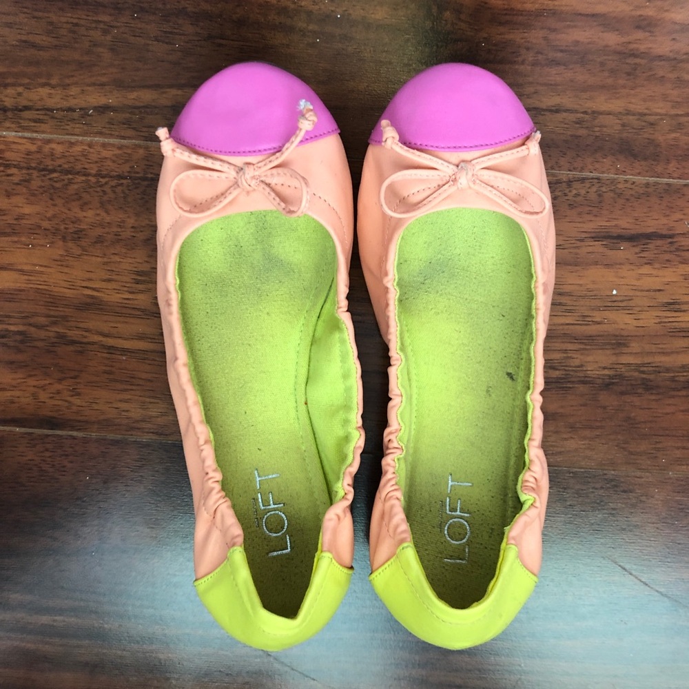 LOFT neon flats